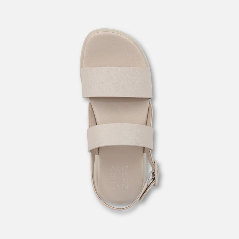 Naturalizer Women's Coast Wedge Sandal - Porcelain Faux Leather