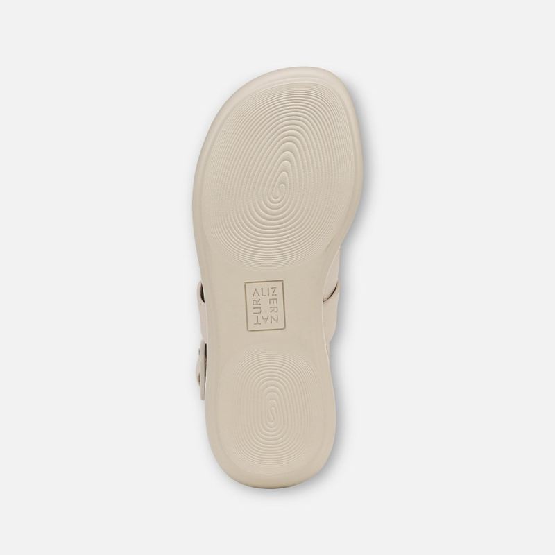 Naturalizer Women's Coast Wedge Sandal - Porcelain Faux Leather
