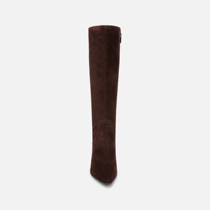 Naturalizer Women's Deesha Knee High Boot - Mahogany Brown Suede