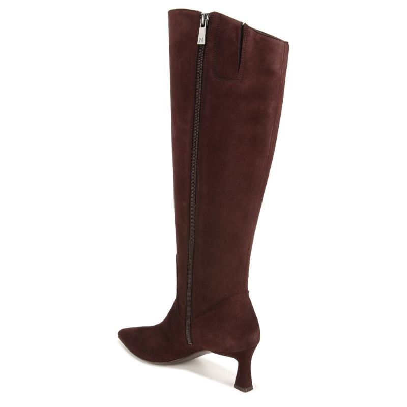 Naturalizer Women's Deesha Knee High Boot - Mahogany Brown Suede