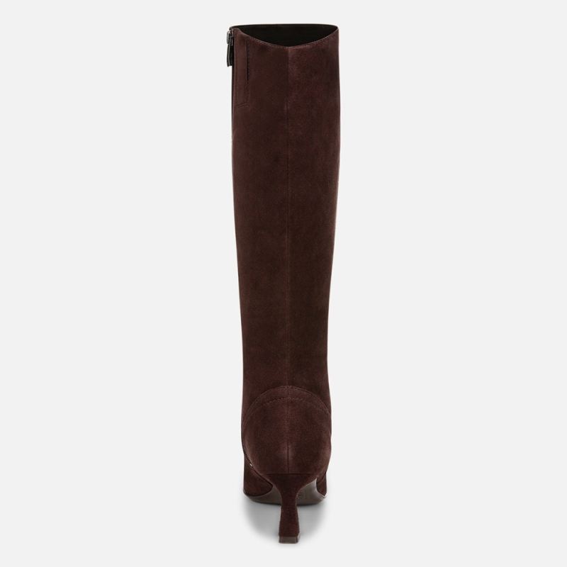 Naturalizer Women's Deesha Knee High Boot - Mahogany Brown Suede