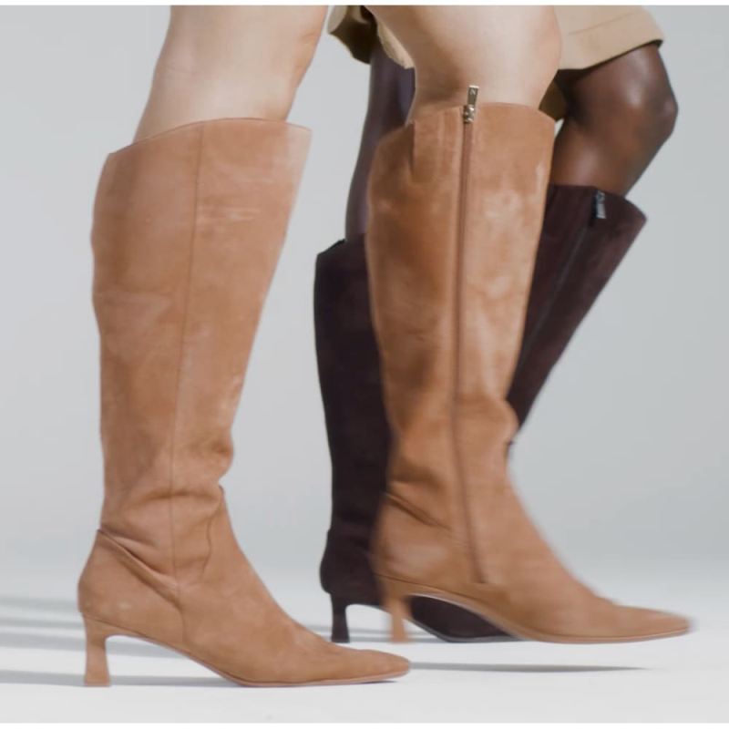 Naturalizer Women's Deesha Knee High Boot - Mahogany Brown Suede