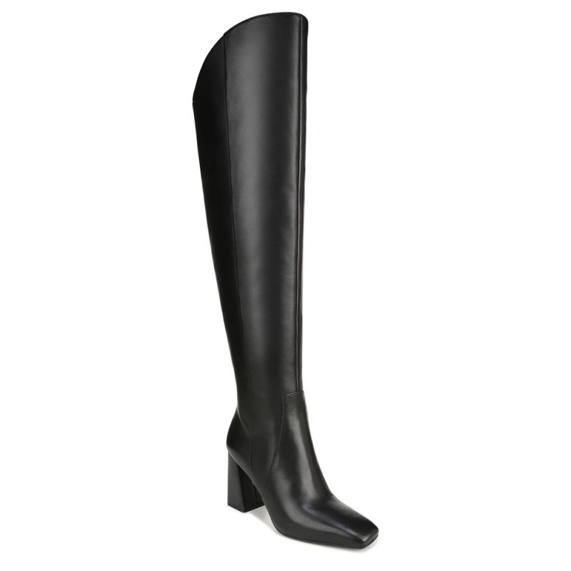 Naturalizer Women's Lyric Wide Calf Over The Knee Boot - Black Leather