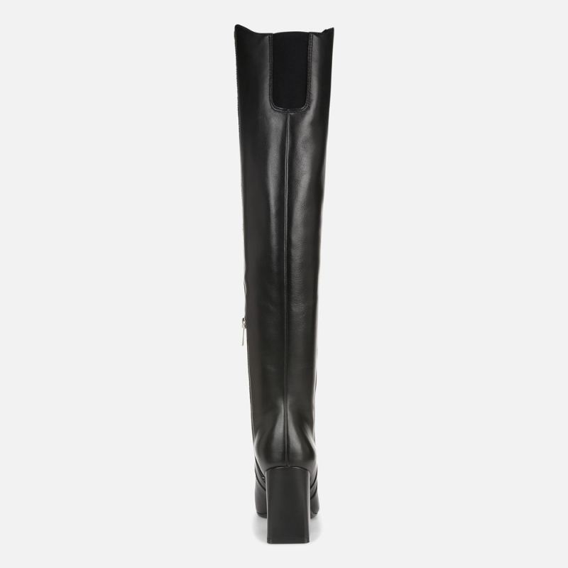 Naturalizer Women's Lyric Wide Calf Over The Knee Boot - Black Leather