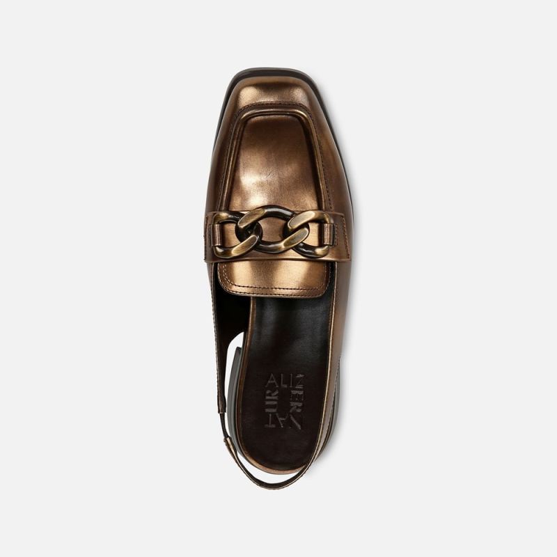 Naturalizer Women's Frances Slingback Loafer - Bronze Leather