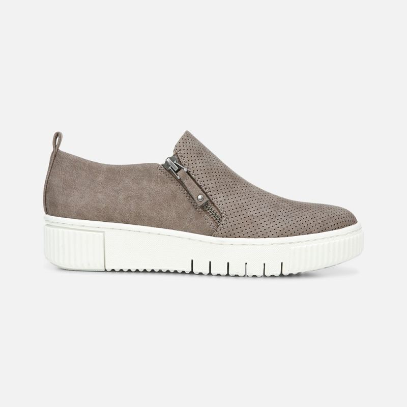 Naturalizer Women's SOUL Turner Slip On Sneaker - Grey Synthetic