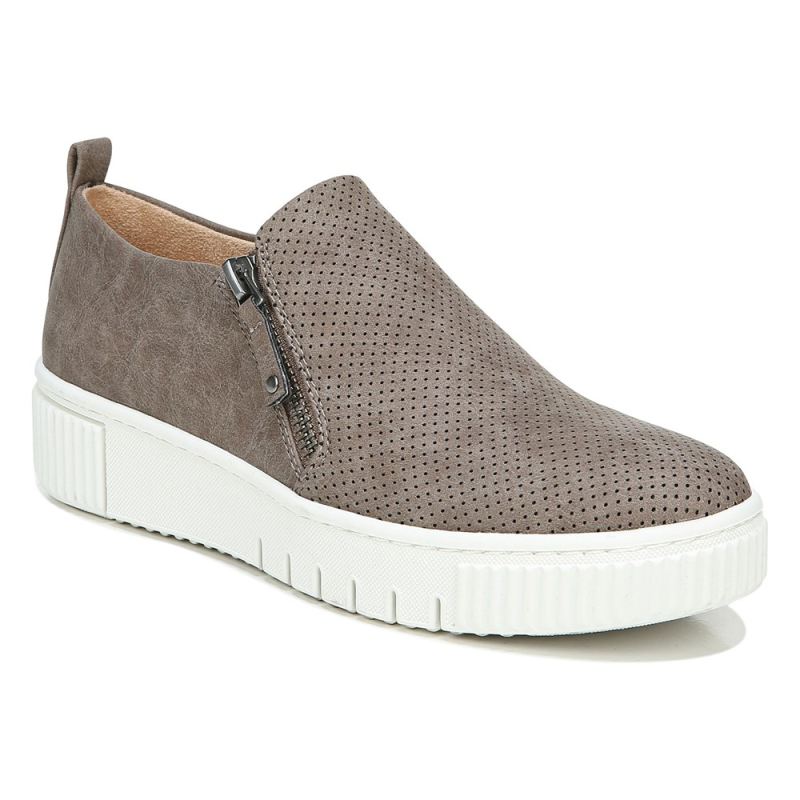 Naturalizer Women's SOUL Turner Slip On Sneaker - Grey Synthetic