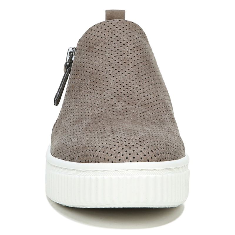 Naturalizer Women's SOUL Turner Slip On Sneaker - Grey Synthetic