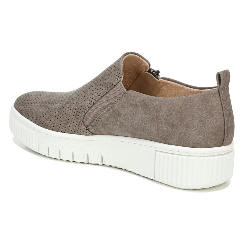 Naturalizer Women's SOUL Turner Slip On Sneaker - Grey Synthetic