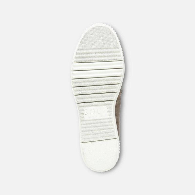 Naturalizer Women's SOUL Turner Slip On Sneaker - Grey Synthetic