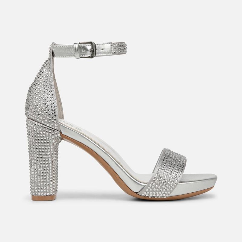 Naturalizer Women's Joy Dress Sandal - Silver Satin