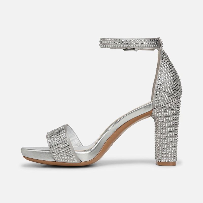 Naturalizer Women's Joy Dress Sandal - Silver Satin