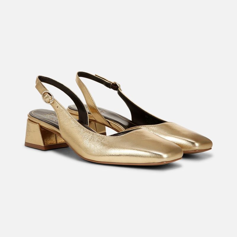 Naturalizer Women's Jayla Slingback Pump - Dark Gold Leather