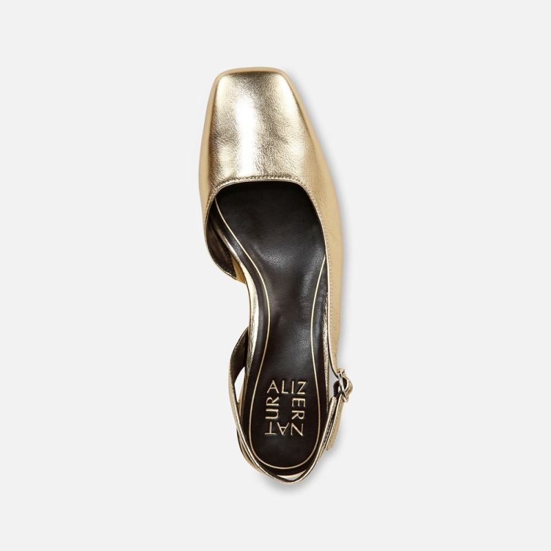 Naturalizer Women's Jayla Slingback Pump - Dark Gold Leather