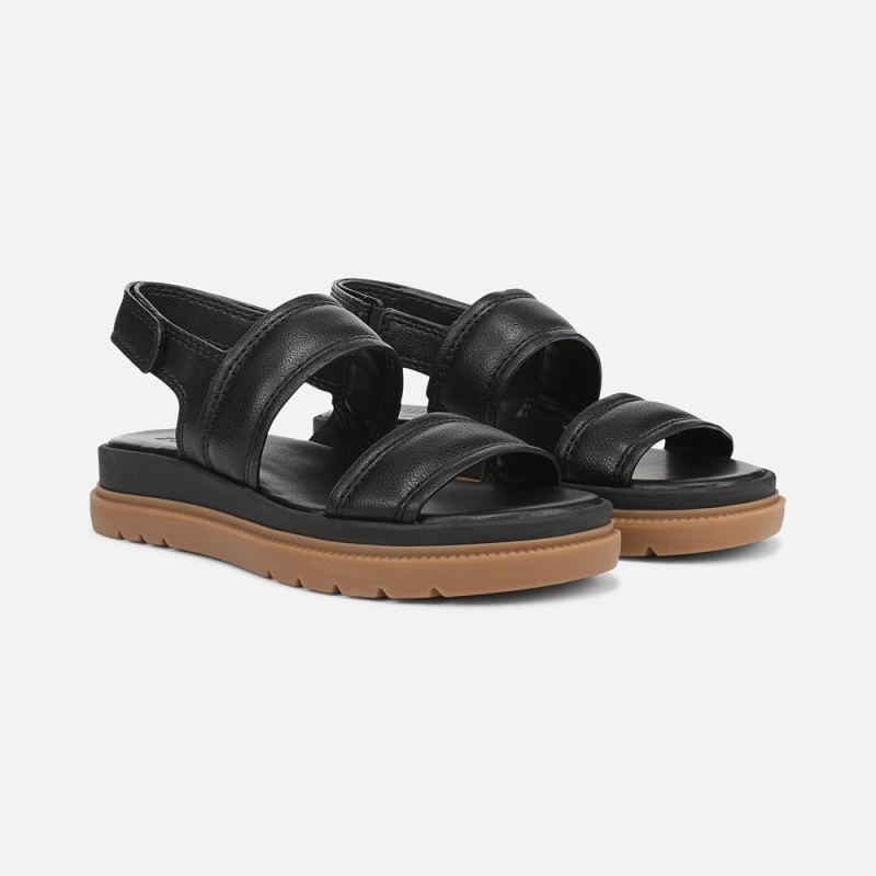 Naturalizer Women's Attract Sandal - Black Faux Leather