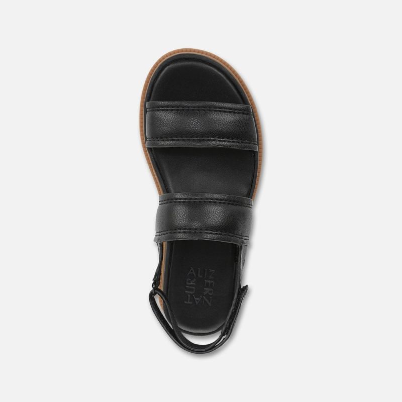Naturalizer Women's Attract Sandal - Black Faux Leather