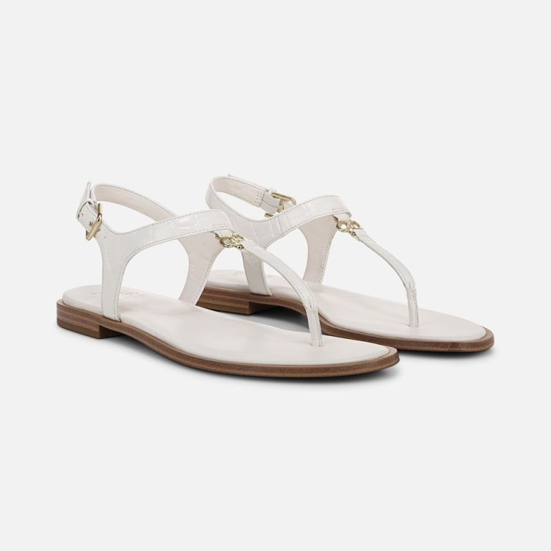 Naturalizer Women's Lizzi Sandal - Warm White Faux Croco Leather
