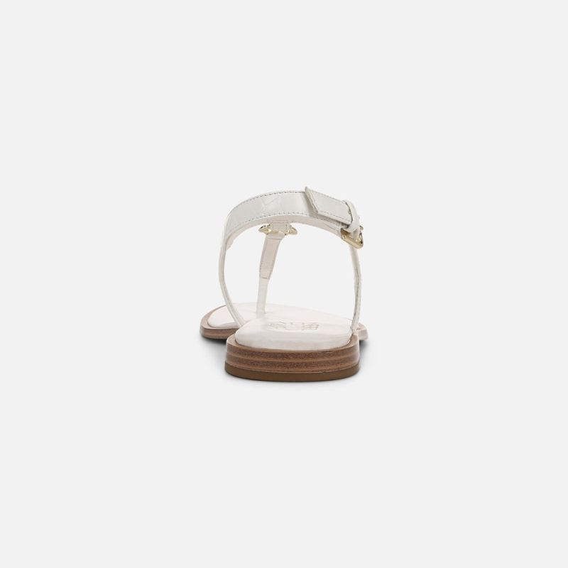 Naturalizer Women's Lizzi Sandal - Warm White Faux Croco Leather