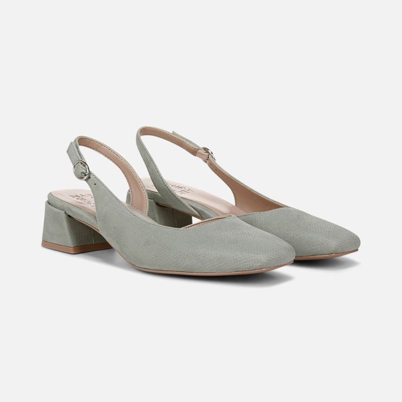 Naturalizer Women's Jayla Slingback Pump - Pistachio Green Leather