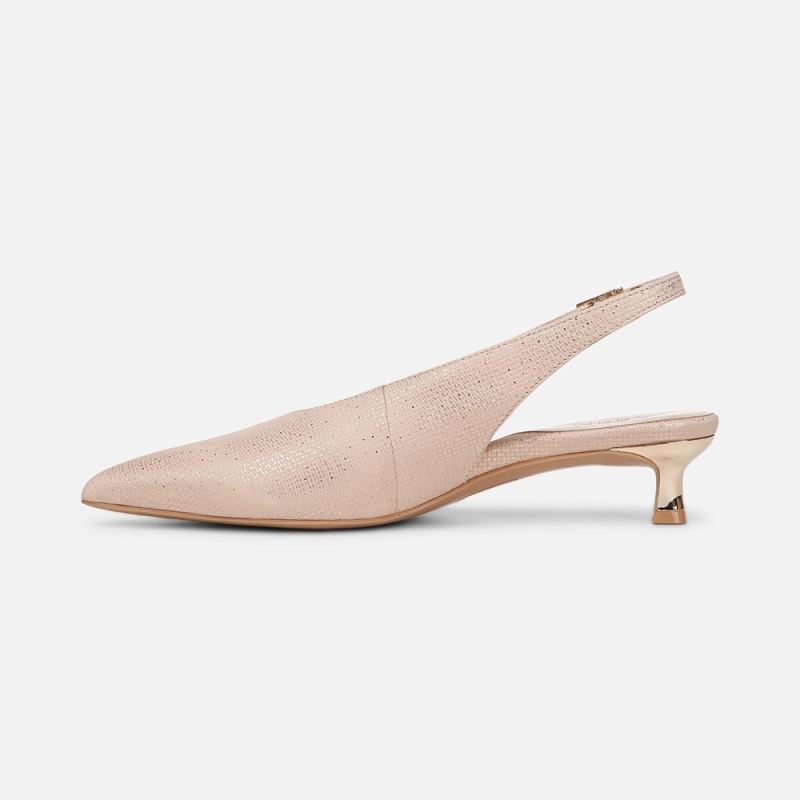 Naturalizer Women's Nicolette Pump - Sand Beige Metallic Leather