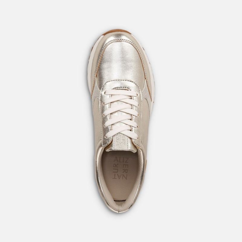 Naturalizer Women's Shay Lace Up Sneaker - Champagne Leather