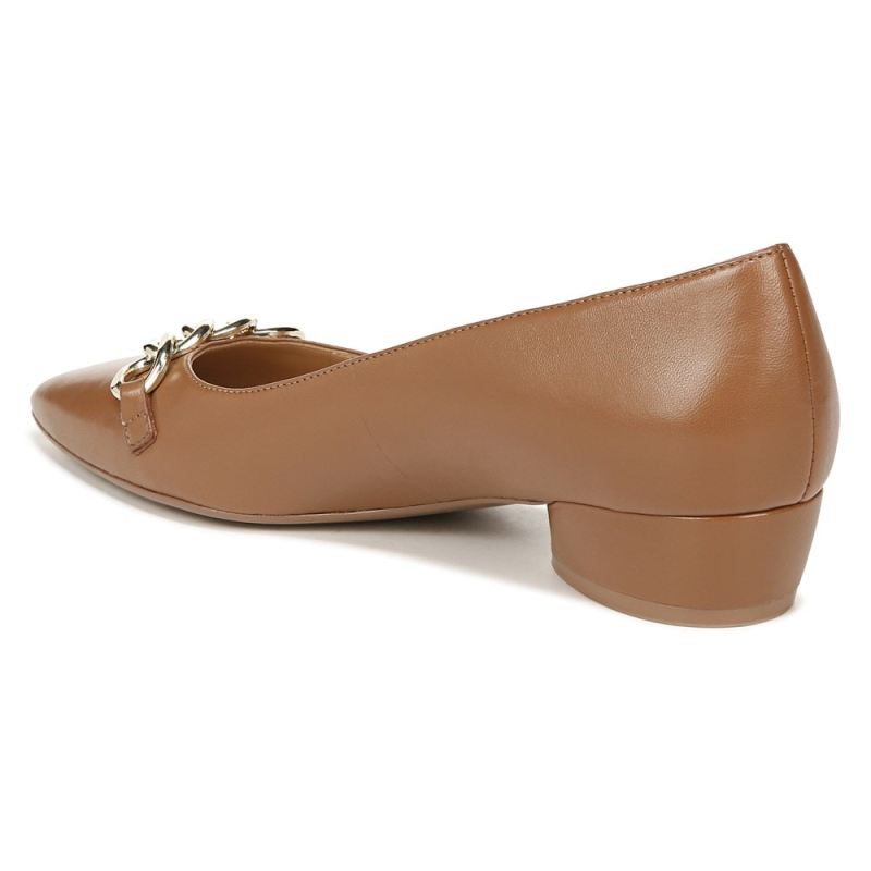 Naturalizer Women's Becca Flat - English Tea Brown Leather