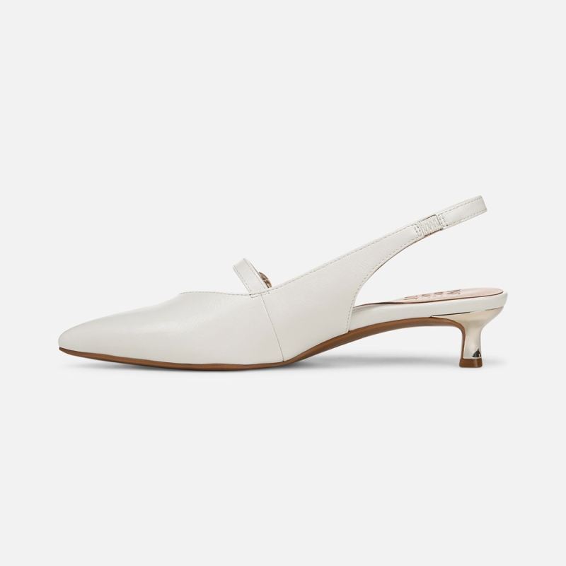 Naturalizer Women's Grayson Mary Jane Slingback - Warm White Faux Leather
