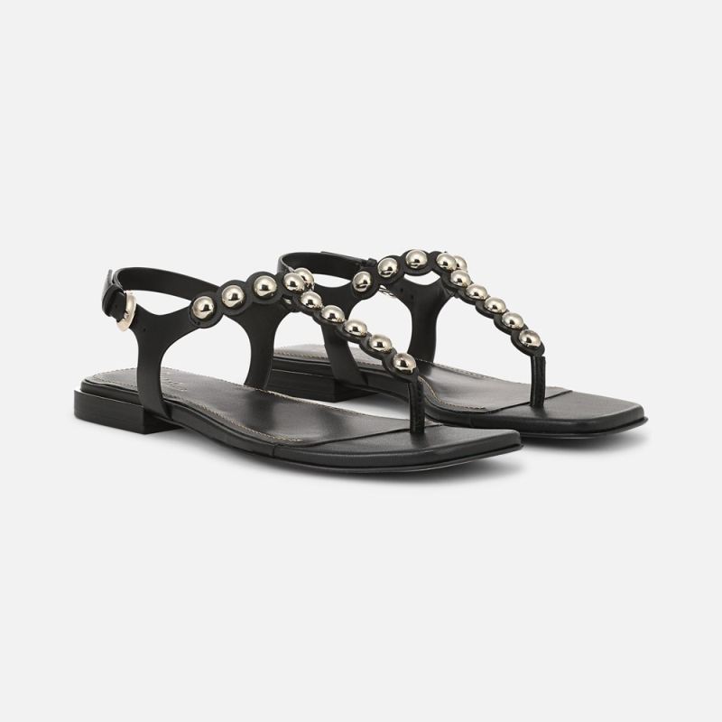 Naturalizer Women's 27 EDIT Nara Sandal - Black Leather