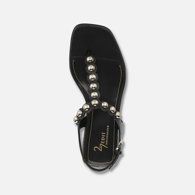 Naturalizer Women's 27 EDIT Nara Sandal - Black Leather