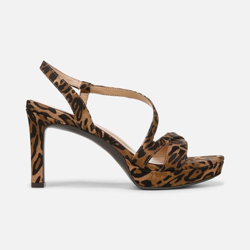 Naturalizer Women's Abby Dress Sandal - Leopard Print Faux Leather