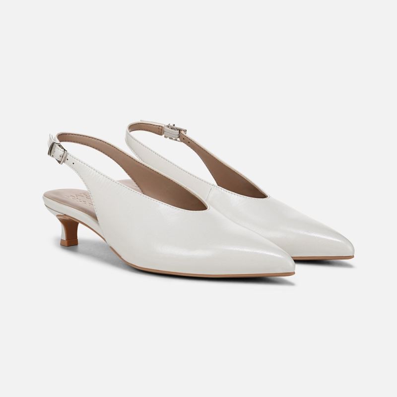 Naturalizer Women's Nicolette Pump - Warm White Leather