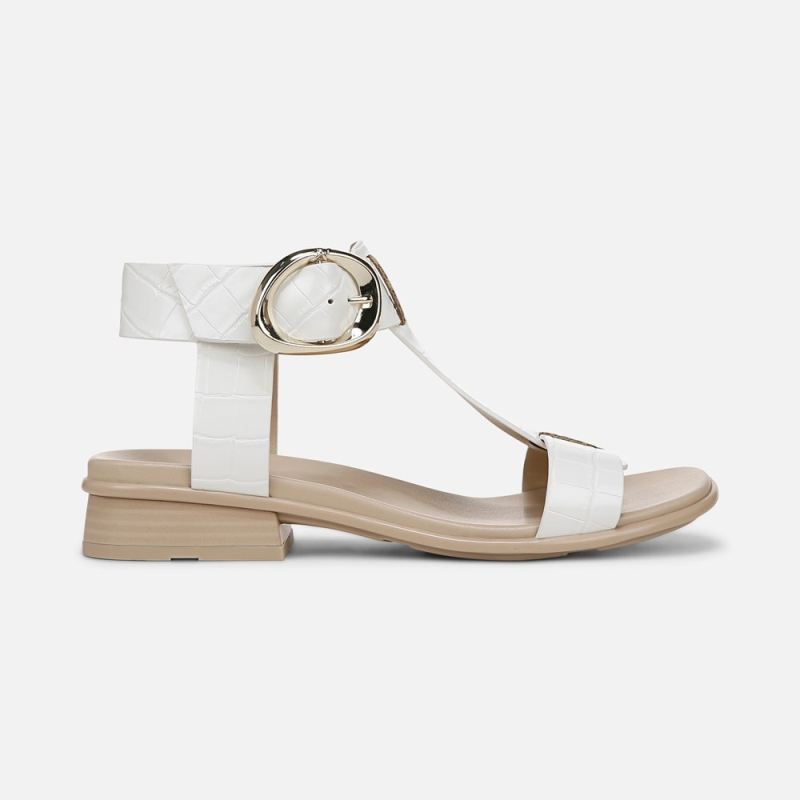 Naturalizer Women's Brandy Sandal - White Faux Leather
