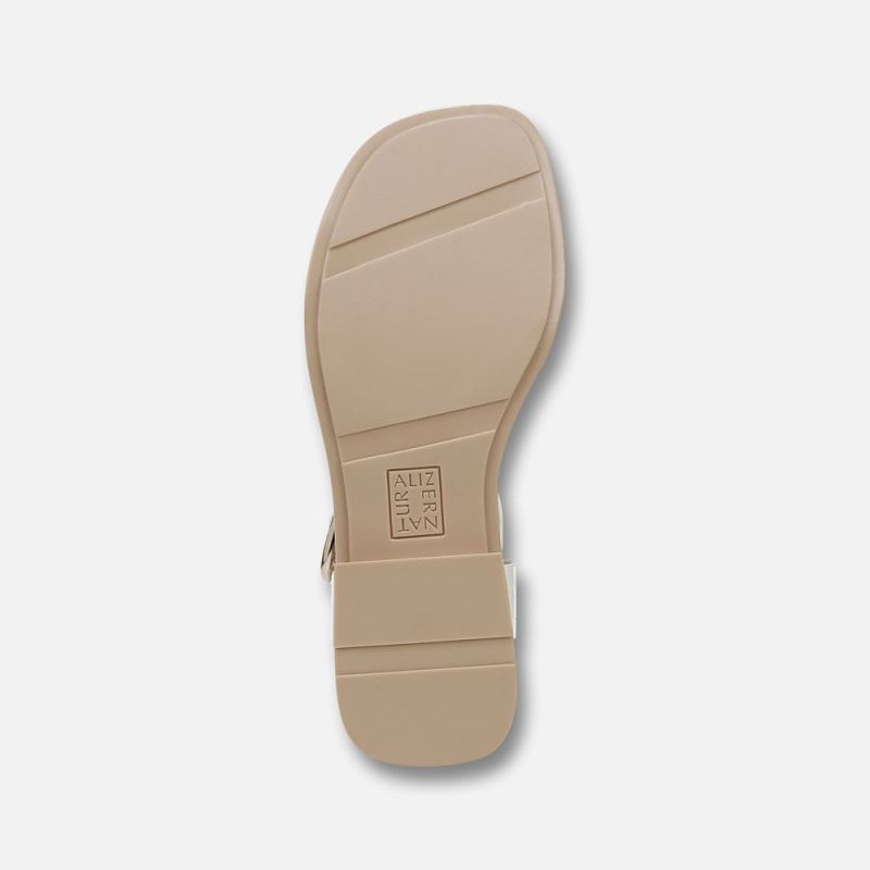 Naturalizer Women's Brandy Sandal - White Faux Leather