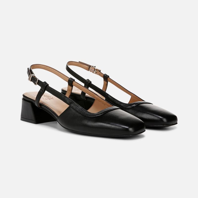 Naturalizer Women's Harper Slingback - Black Leather