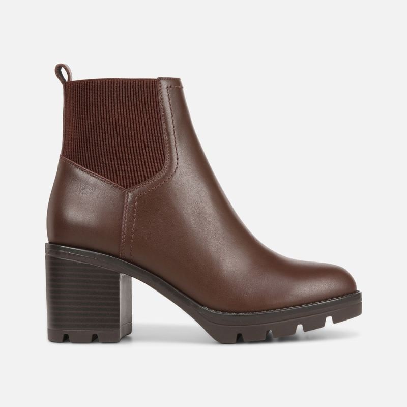 Naturalizer Women's Verney Weatherproof Boot - Chocolate Leather Brown