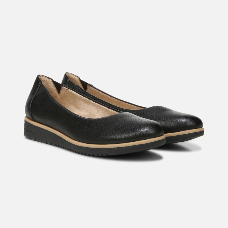 Naturalizer Women's SOUL Idea Ballet Flat - Black Synthetic