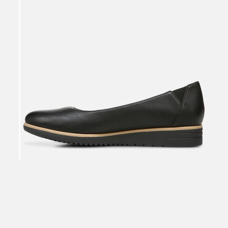 Naturalizer Women's SOUL Idea Ballet Flat - Black Synthetic