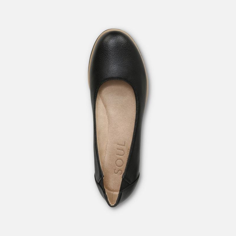 Naturalizer Women's SOUL Idea Ballet Flat - Black Synthetic