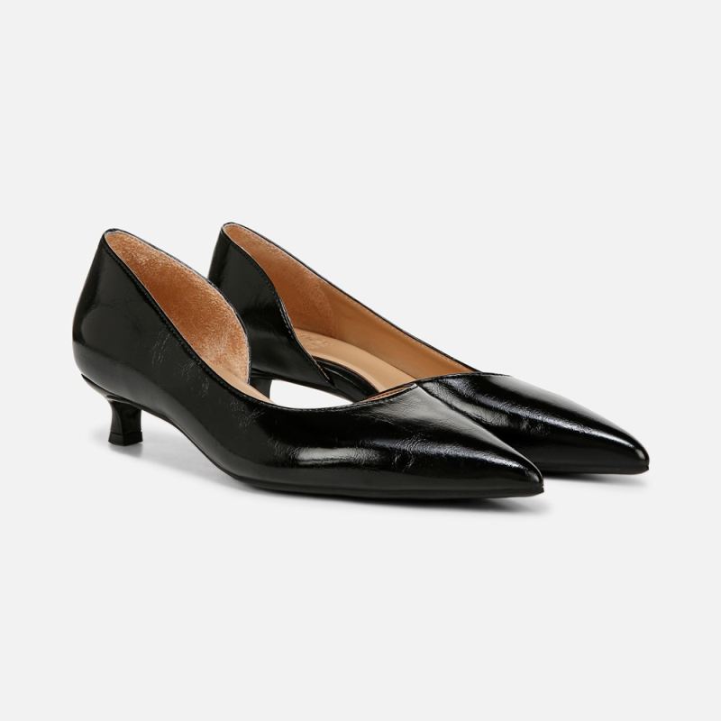 Naturalizer Women's Gallent Pump - Black Faux Leather