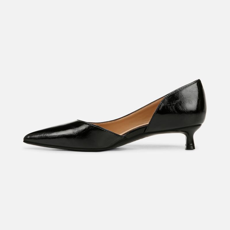 Naturalizer Women's Gallent Pump - Black Faux Leather