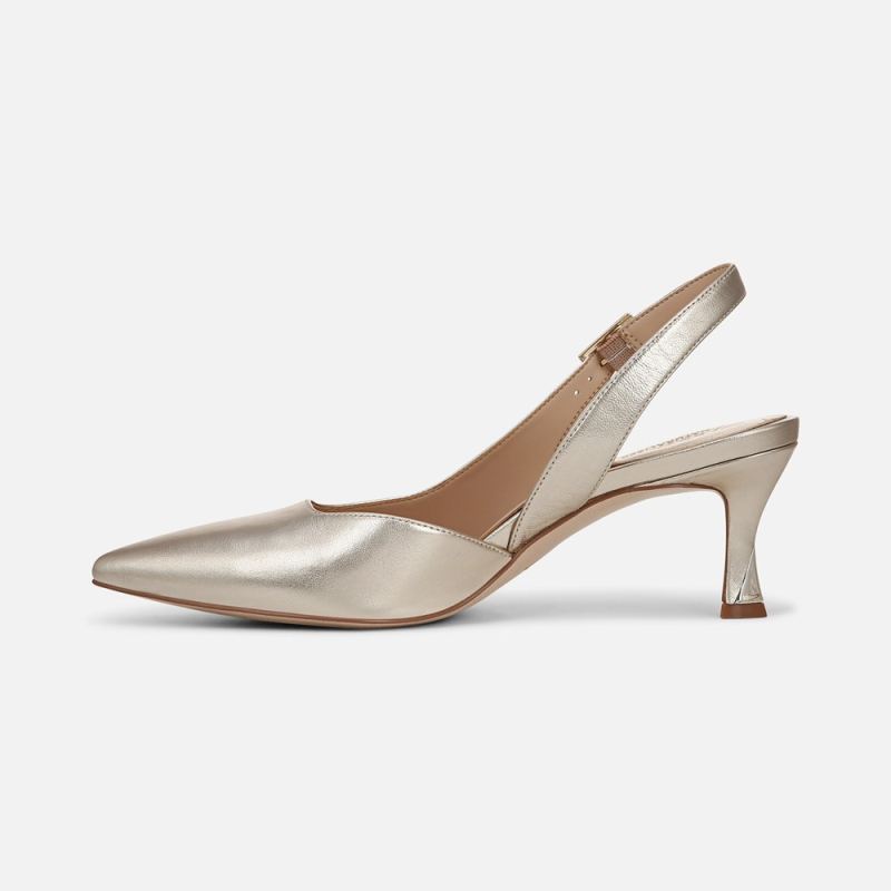 Naturalizer Women's 27 EDIT Felicia 4 Slingback Dress Shoe - Champagne Leather