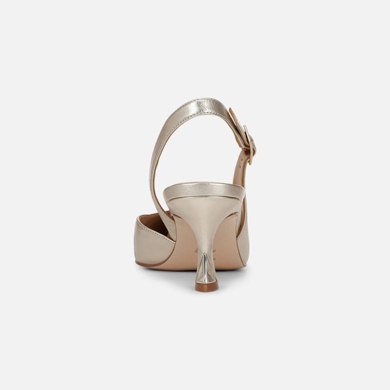 Naturalizer Women's 27 EDIT Felicia 4 Slingback Dress Shoe - Champagne Leather
