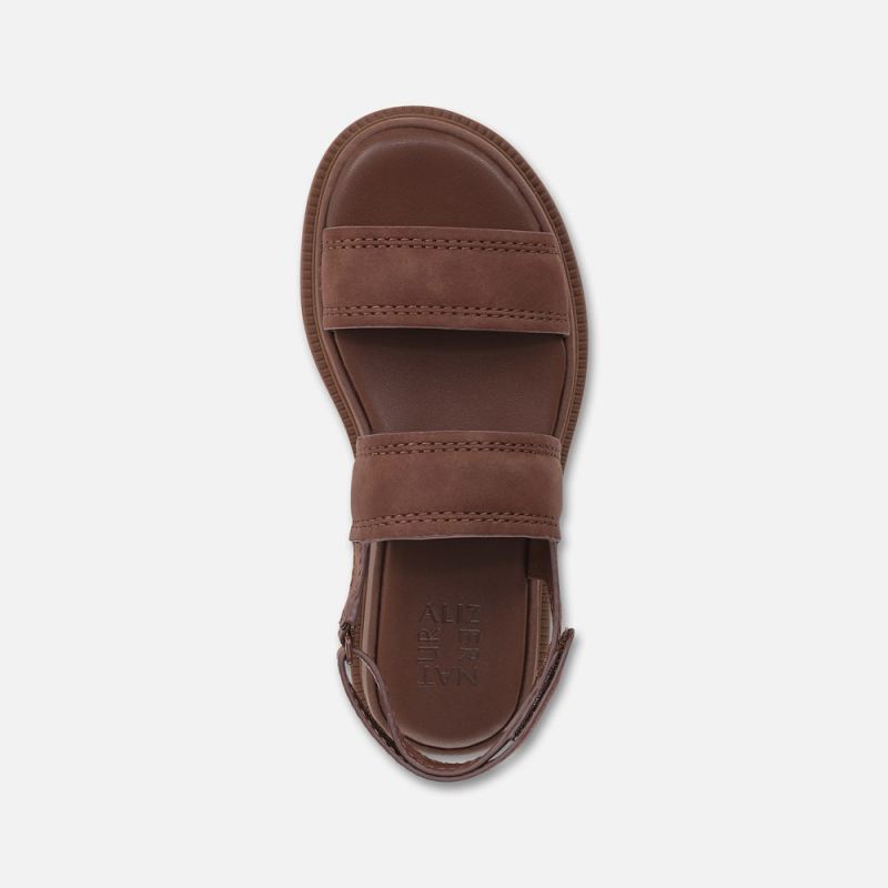 Naturalizer Women's Attract Sandal - Cappuccino Brown Faux Leather