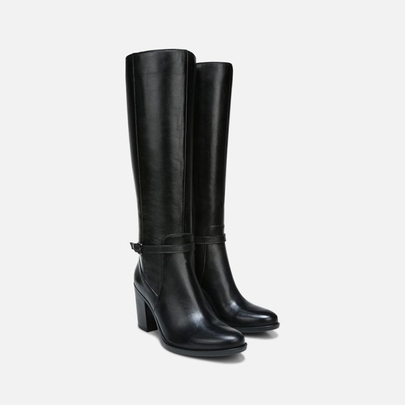 Naturalizer Women's Kalina Narrow Calf Knee High Boot - Black Leather