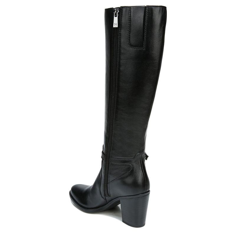 Naturalizer Women's Kalina Narrow Calf Knee High Boot - Black Leather