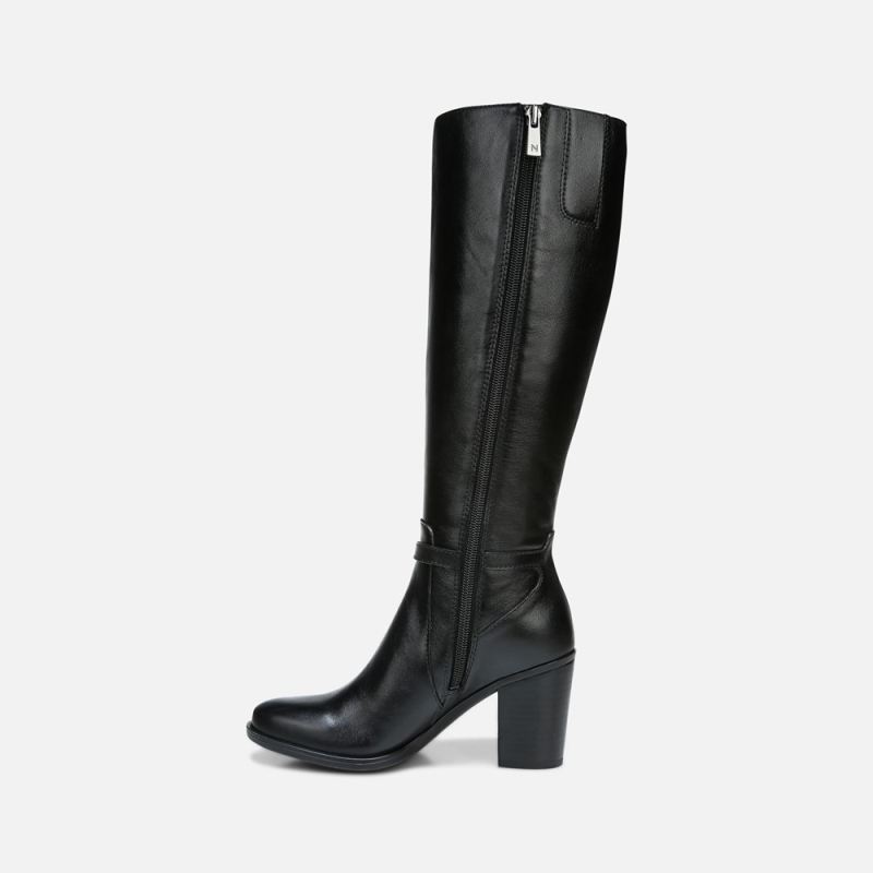 Naturalizer Women's Kalina Narrow Calf Knee High Boot - Black Leather