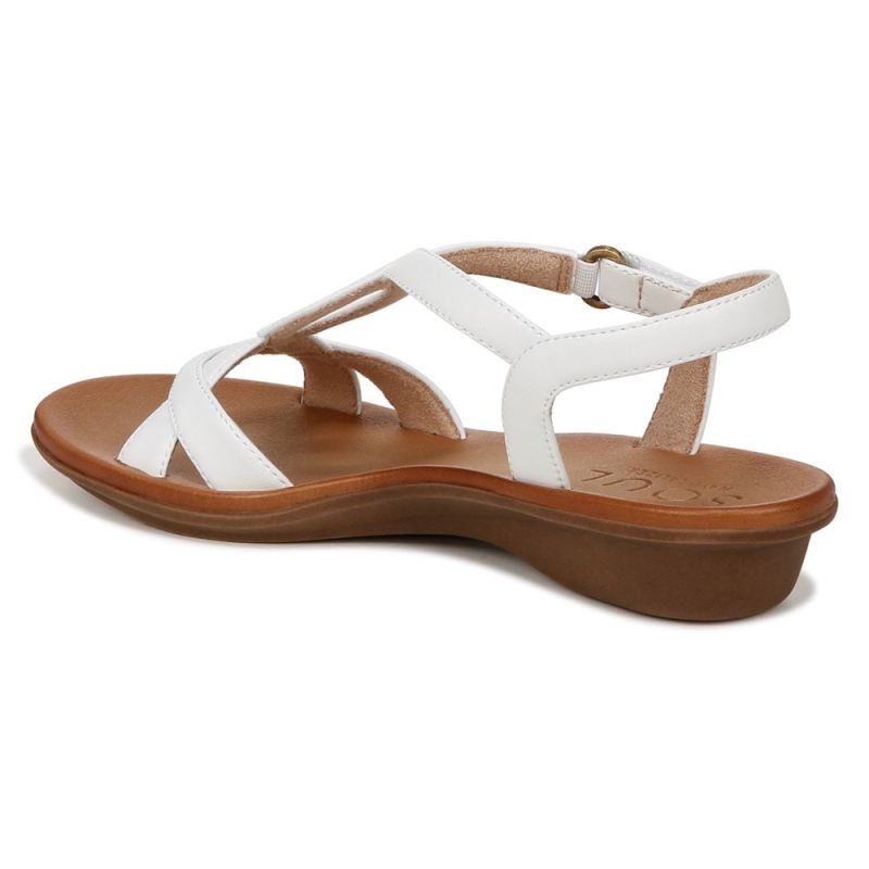 Naturalizer Women's SOUL Solo Sandal - Smooth White Faux Leather