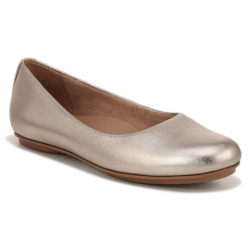 Naturalizer Women's Maxwell Ballet Flat - Warm Silver Leather