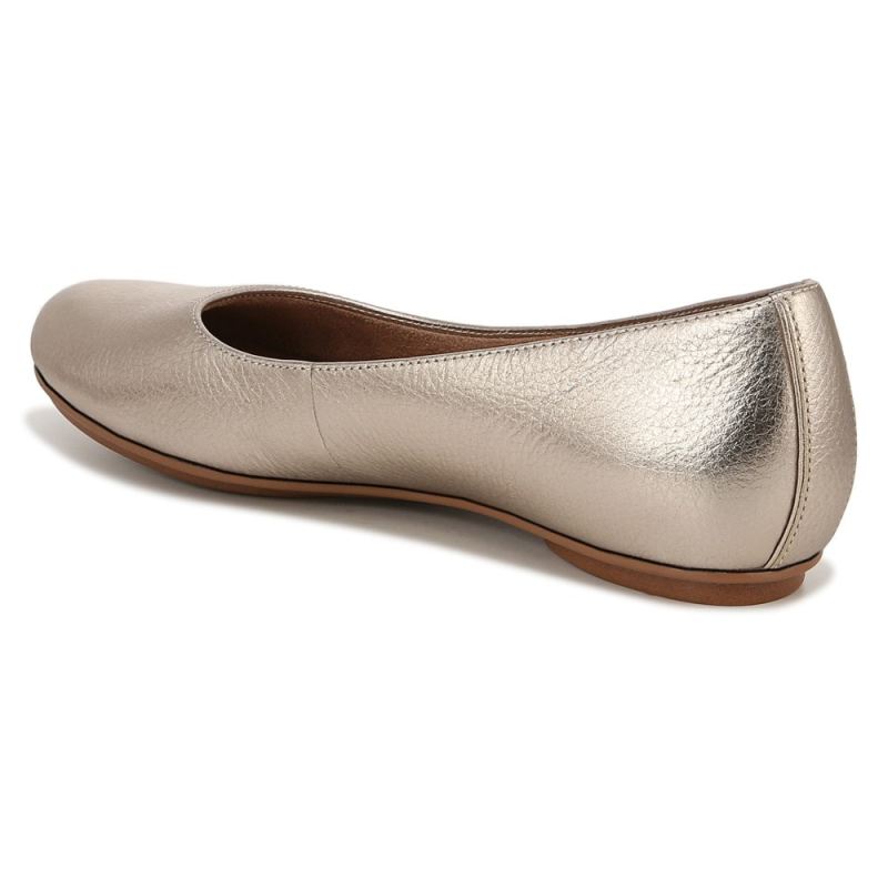 Naturalizer Women's Maxwell Ballet Flat - Warm Silver Leather