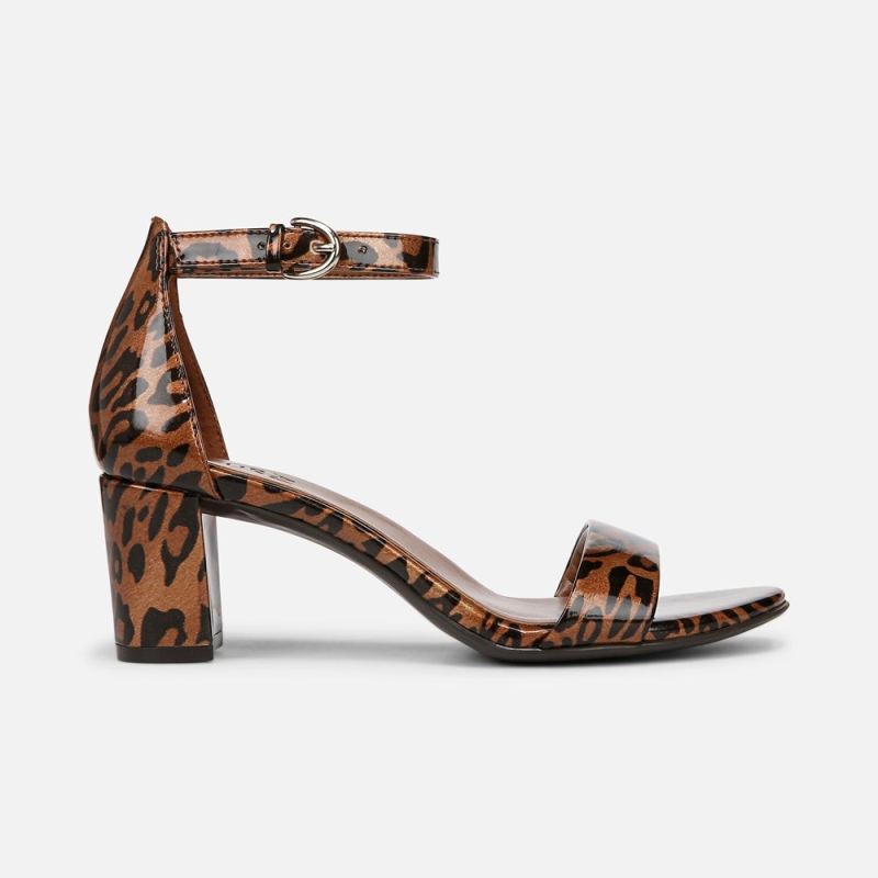Naturalizer Women's Vera Dress Sandal - Leopard Print Faux Leather
